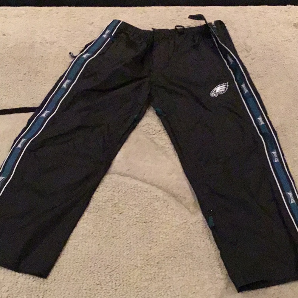 Eagles Black Joggers with Green Accents